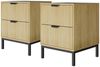 Nachttisch Lennox Eiche 2er Set Vicco Bild 1