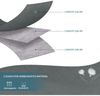 2x 90L Storage Bags Boxes Lid Large Moving Foldable Underbed Clothes Grey Bild 4