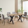 Albatros Esszimmerstühle 4er Set BORA Grau- Komfortabler Polsterstuhl für Modernes und Stilvolles Design am Esstisch - Küchenstuhl oder Stuhl Esszimmer mit hoher Belastbarkeit bis 110kg Bild 4