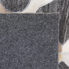 Teppich Kuhfell grau / beige 140x200 cm Patchwork Kurzflor ROLUNAY Bild 5