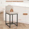 GarveeMore Barhocker 2er-Set,gepolsterte Barhocker in Tresenhöhe (63 cm),Modernes Barhocker, Tresenhocker aus Kunstleder mit Rückenlehne für Kücheninseln Bild 2