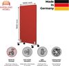 Rheinland Möbel FocusWall STWR1016 – Akustik-Stellwand 1000×1600 mm in Stofffarbe Tortuga inkl. Rollen – Mobile Schreibtisch-Trennwand für Büro & Homeoffice – Schallschutz – Made in Germany Bild 2