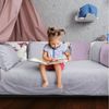Amilian Bettnestchen 210 cm (6 Polster ca. 35 x 35 cm) - Bettumrandung - Babybett Umrandung, (Bettschlange), Kantenschutz - Kissen als Nestchen Bild 2