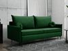 Mirjan24 'Cesechi' Schlafsofa mit Bettkasten, Kissen mit Reißverschluss, 101 x 216 x 96 cm, Grün Bild 2