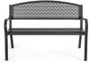Gartenbank Ettezil aus Metall, klassischer Stil, anthrazit, pulverbeschichtet, 1–2 Sitzplätze Bild 2