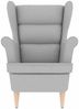 vidaXL Sessel Wolkengrau 74x84x100 cm Stoff 4016905 Bild 4