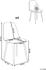 Esszimmerstuhl 4er Set CRANDALL Stoff Hellbeige Bild 2