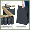Bellamio 'Newa' Wäschesammler aus Bambus, dunkelgrau, inkl. 4 Wäschesäcke je 50 Liter aus Oxford-Gewebe, ausziehbar, Wäschekorb mit 2 Ablagen Bild 5