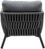 TERRANO Dining-Sessel, Rope in Dunkelgrau, Aluminiumgestell in Anthrazit, inklusive Auflage Bild 4