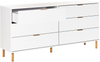 Kommode mit 6 Schubladen WALPOLE 76 cm Weiß Bild 4