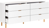 Kommode mit 6 Schubladen WALPOLE 76 cm Weiß Bild 5