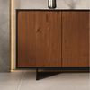 IDIMEX Sideboard ARTO, Kommode mit 3 Türen aus Massivholz Kastanie Finish Bild 4