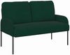 vidaXL Sofas mit Kissen 110cm Dunkelgrün Sperrholz 42023457 Bild 2
