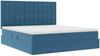 vidaXL Aufbewahrungsbett mit Matratze Dunkelblau 180 x 200 cm Samt 3372169 Bild 5