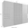 Schwebetürenschrank Saigon Kleiderschrank 270x64x208cm Farbe: grau Bild 2