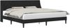 vidaXL Bettrahmen mit Kopfteil Schwarz 180 x 200 cm Samt 42027446 Bild 2