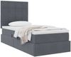 vidaXL Aufbewahrungsbett mit Matratze Dunkelgrau 90 x 200 cm Samt 3372004 Bild 3