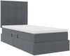 vidaXL Aufbewahrungsbett mit Matratze Dunkelgrau 90 x 200 cm Samt 3372004 Bild 5