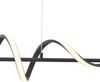 Qazqa Pendelleuchte Wokkel, LED fest integriert, Extra-Warmweiß, QAZQA Hängeleuchte, integrated, Schwarz, Aluminium, Design Bild 4