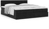 vidaXL Ottoman-Bett mit Matratzen Schwarz 160x200 cm Samt 3312070 Bild 4