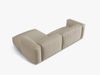 Micadoni Ecksofa Martina 2-Sitzer Rechts Strukturierter Stoff Helles Beige Bild 4