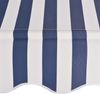 vidaXL Einziehbare Markise Handbetrieben 350 cm Blau/Weiß Gestreift 43223 Bild 5