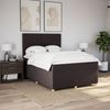 vidaXL Boxspringbett mit Matratze Dunkelbraun 140x190 cm Stoff 3291278 Bild 3