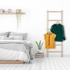 Relaxdays Handtuchleiter mit 6 Sprossen, Walnussholz natur, 55 x 4 x 170 cm Bild 4