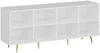 Vente-unique - MOLYA Sideboard Holz, Platte Weiß - B 47 cm x H 75 cm x L 180 cm Bild 5