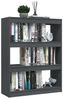 vidaXL Bücherregal/Raumteiler Grau 100x30x103 cm Kiefer Massivholz 808215 Bild 4