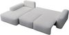 Selsey 'Carnos' Ecksofa mit Schlaffunktion, Lendenkissen, wasserabweisendem Chenille, Grau, links Bild 4