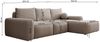 Selsey 'Carnos' Ecksofa mit Schlaffunktion, Lendenkissen, wasserabweisendem Chenille, Grau, links Bild 5