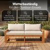 STEELSØN 'Mizaru' Premium Gartenlounge, Gartenmöbel Set, taupe, Akazienholz, wetterfest und UV-beständig, Outdoor Sofa 2 Sitzer Bild 3