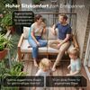 STEELSØN 'Mizaru' Premium Gartenlounge, Gartenmöbel Set, taupe, Akazienholz, wetterfest und UV-beständig, Outdoor Sofa 2 Sitzer Bild 5