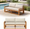 STEELSØN 'Mizaru' Premium Gartenlounge, Gartenmöbel Set, taupe, Akazienholz, wetterfest und UV-beständig, Outdoor Sofa 2 Sitzer Bild 1