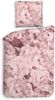 Heckett & Lane Satin Bettwäsche 135x200 Wade beige Flowerpower pink rosa Bild 2