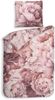 Heckett & Lane Satin Bettwäsche 135x200 Wade beige Flowerpower pink rosa Bild 4