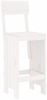 vidaXL Barhocker 2 Stk. Weiß 40x48,5x115,5 cm Massivholz Kiefer 825360 Bild 3