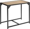tectake Sitzgruppe Essgruppe 3-teilig, mit höhenverstellbaren Kunststofffüßen, (Loungeset Milton, 3-tlg, in Industrial Holz hell, Eiche Sonoma), Esstisch mit 2 Stühlen, Industrial Style, Holz und Stahl Bild 5