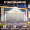 Clanmacy LED Solarleuchte 234 LED Solar Wandleuchte mit Bewegungsmelder Außen Treppen IP65, weißes Licht Bild 3