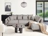 Ecksofa 4-Sitzer LUNNER Cord Hellgrau linksseitig Bild 3