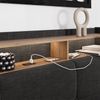 Polsterbett Christin Anthrazit/Eiche mit LED und USB-Anschluss Vitalispa Bild 4