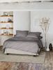 Irisette Mako-Satin uni Bettwäsche Set uni Paris 8000 grafit 155x220 cm + 1 x Kissenbezug 80x80 cm Bild 2