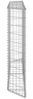 vidaXL Gabionen-Hochbeet Trapezform Verzinkter Stahl 150x20x100 cm 145654 Bild 3