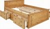 OTTO home Massivholzbett Hugo, FSC® zertifiziert, Landhausstil, zeitlos und edel (auch als Super Sparset inklusive Schubkästen), Stauraumbett, extra belastbar, Made in EU, viele Breiten Bild 3