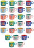 Next Becher Tasse mit Buchstaben-Motiv, Steingut Bild 3