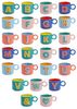 Next Becher Tasse mit Buchstaben-Motiv, Steingut Bild 2