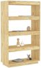 Bücherregal | Standregal 80x35x135 cm Massivholz Kiefer Bild 4