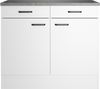 OPTIFIT Unterschrank OPTImulti Breite 100 cm, Tiefe 60 cm, mit 2 Türen, 2 Schubkästen, 1 Einlegeboden Bild 2