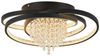 ZMH LED Deckenleuchte Warmweiß Flach Rund Wohnzimmerlampe Schwarz Modern Flurlampe, Augenschutz, LED fest integriert, Warmweiß Bild 2